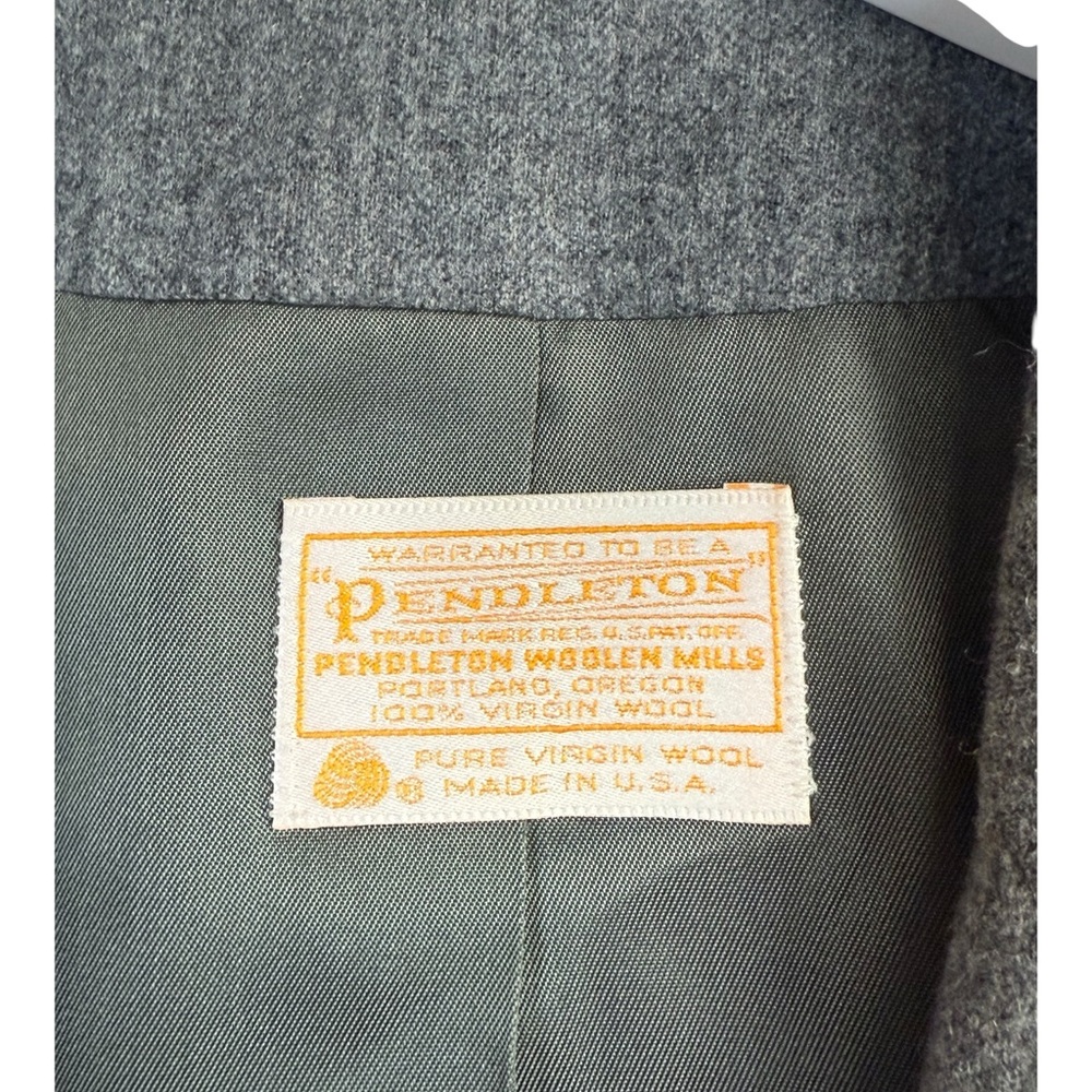 Pendleton 100% Virgin Wool Blazer Gray Tailored J… - image 7